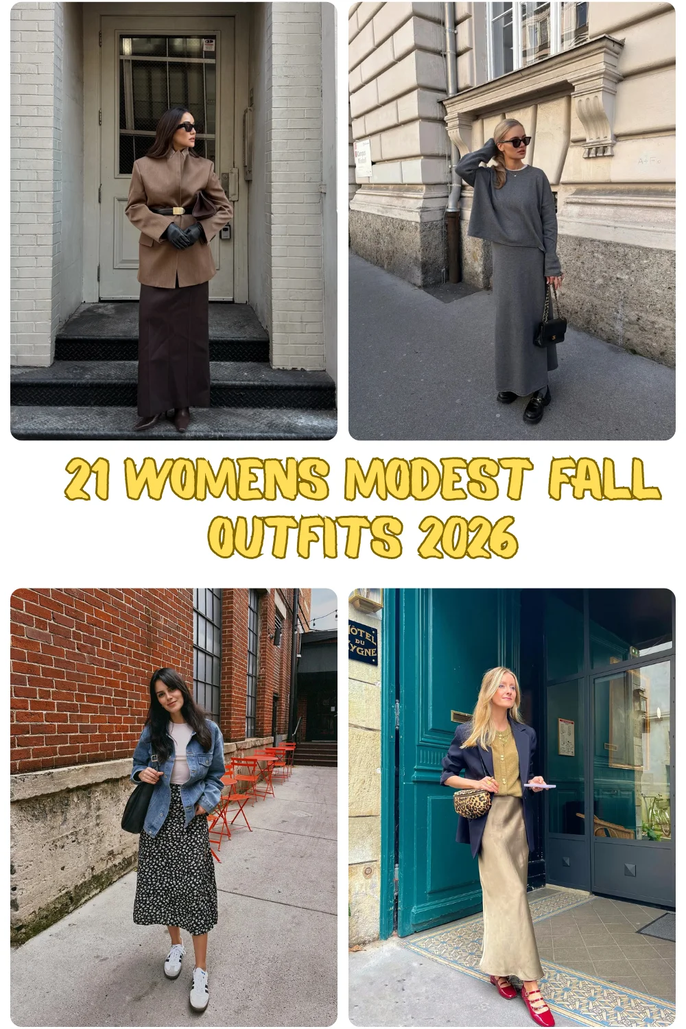 21 Women's Modest Fall Outfits 2026: Classy & Casual Outfit Ideas for Every Occasion