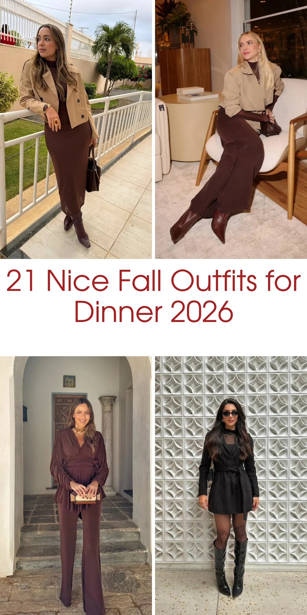 21 Nice Fall Outfits for Dinner 2026 - Classy Looks for Every Evening
