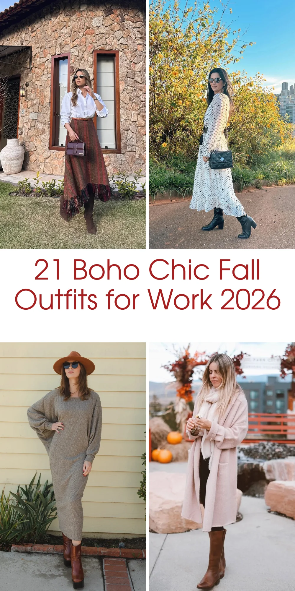 21 Boho Chic Fall Outfits for Work 2026 - Stylish Office Looks With a Relaxed Bohemian Twist