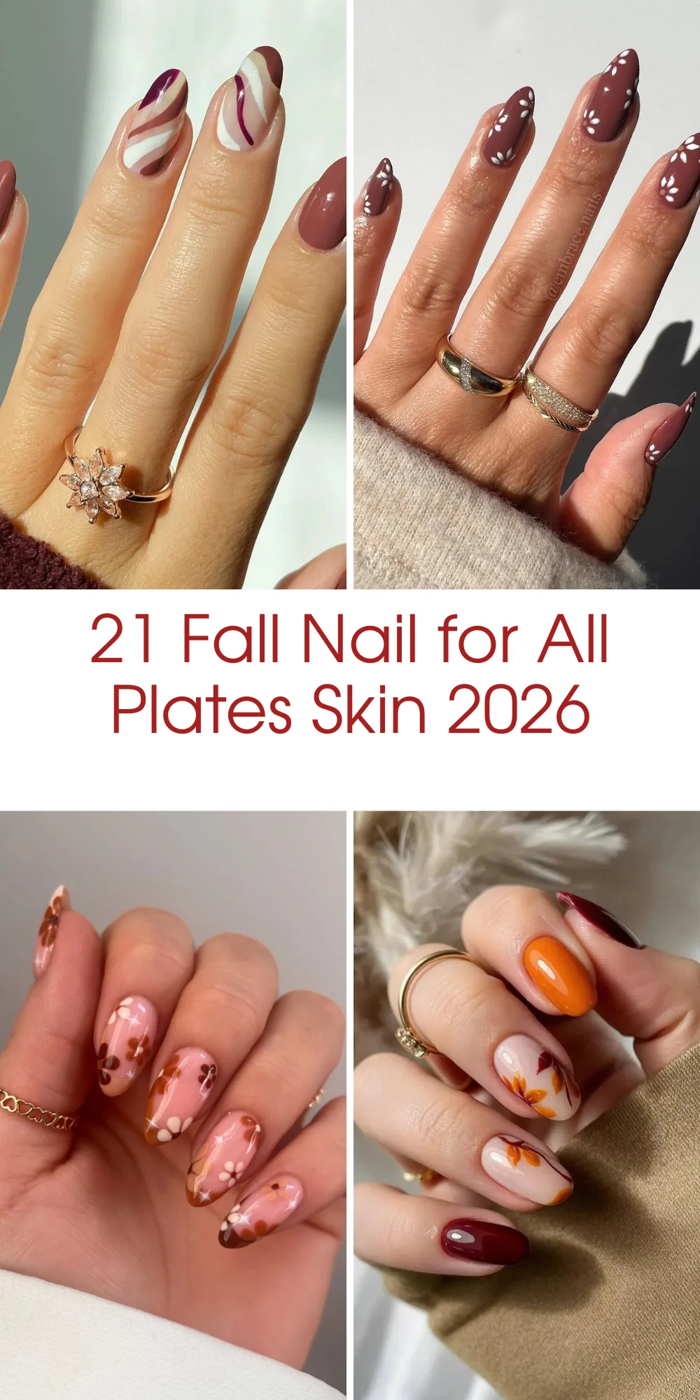 21 Fall Nail for All Plates Skin 2026 - Stunning Manicure Ideas for Every Skin Tone