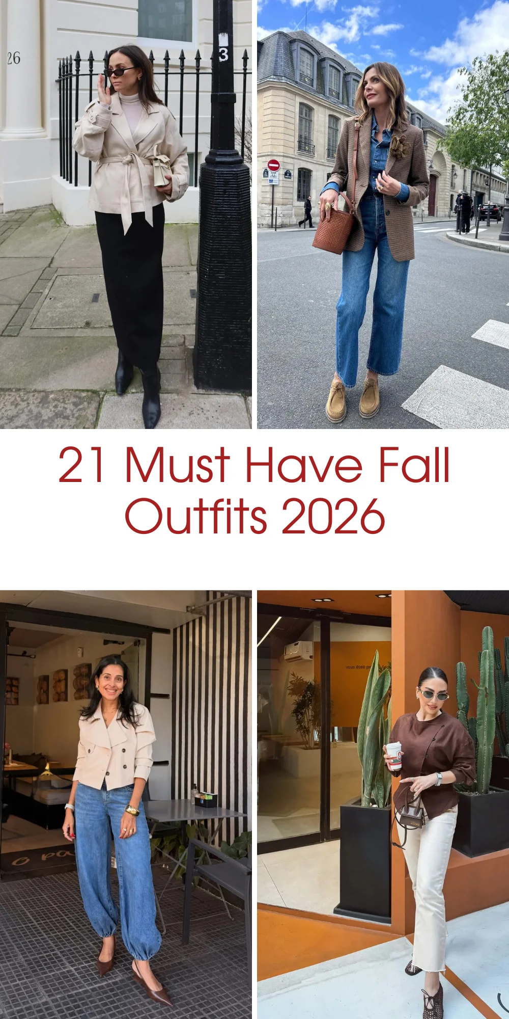 21 Must Have Fall Outfits 2026: Chic Outfit Ideas Every Woman Will Want to Wear
