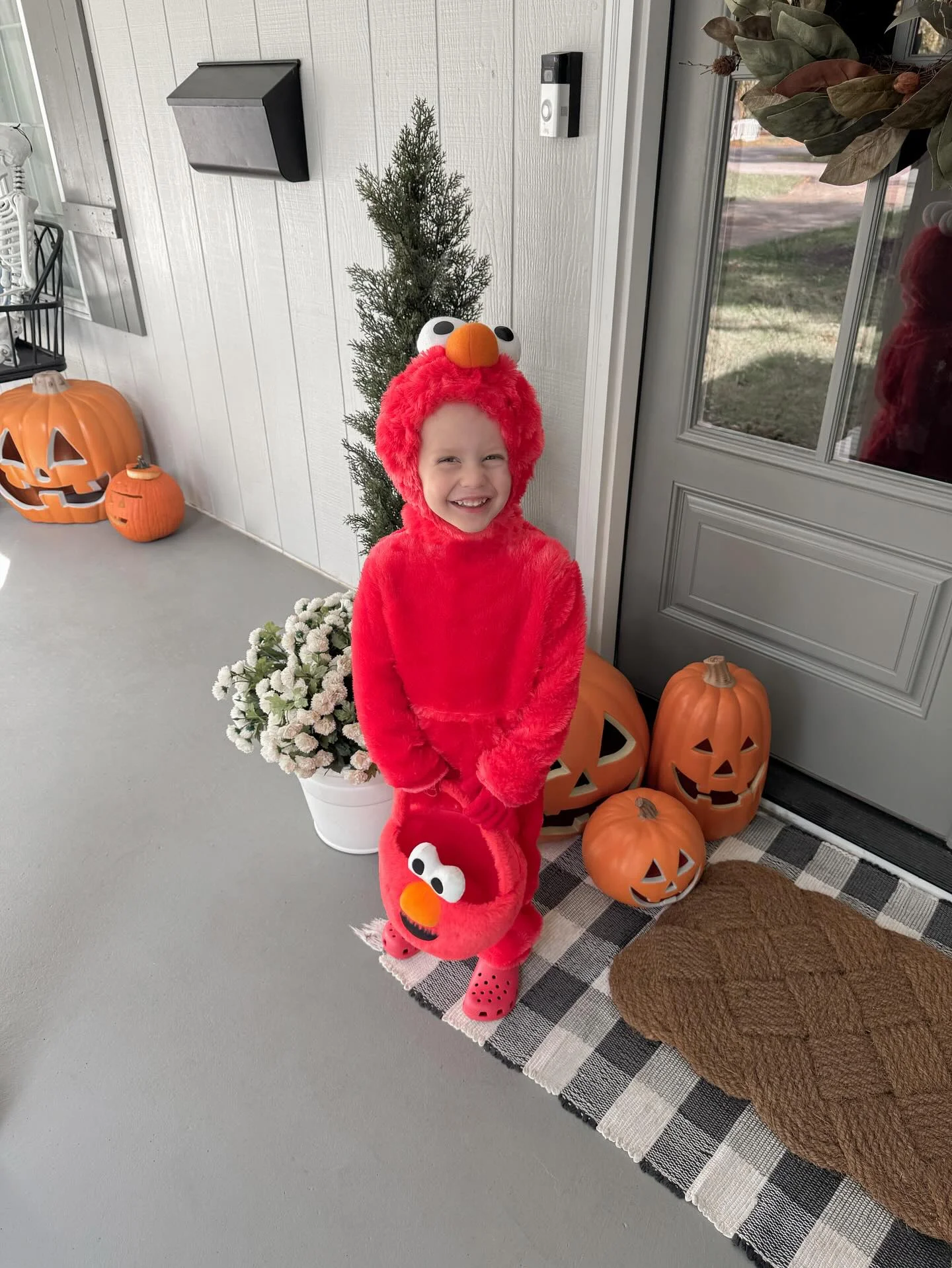 halloween costume for kids 2026 Bright Red Character Costume For A Cozy Night
