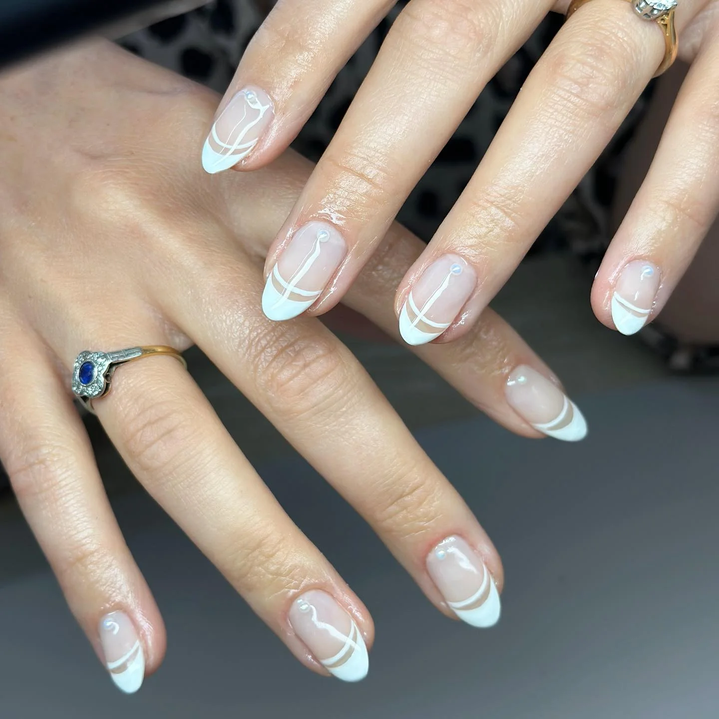 fall wedding nails 2026 Modern Double French Tips With Clean Bridal Lines