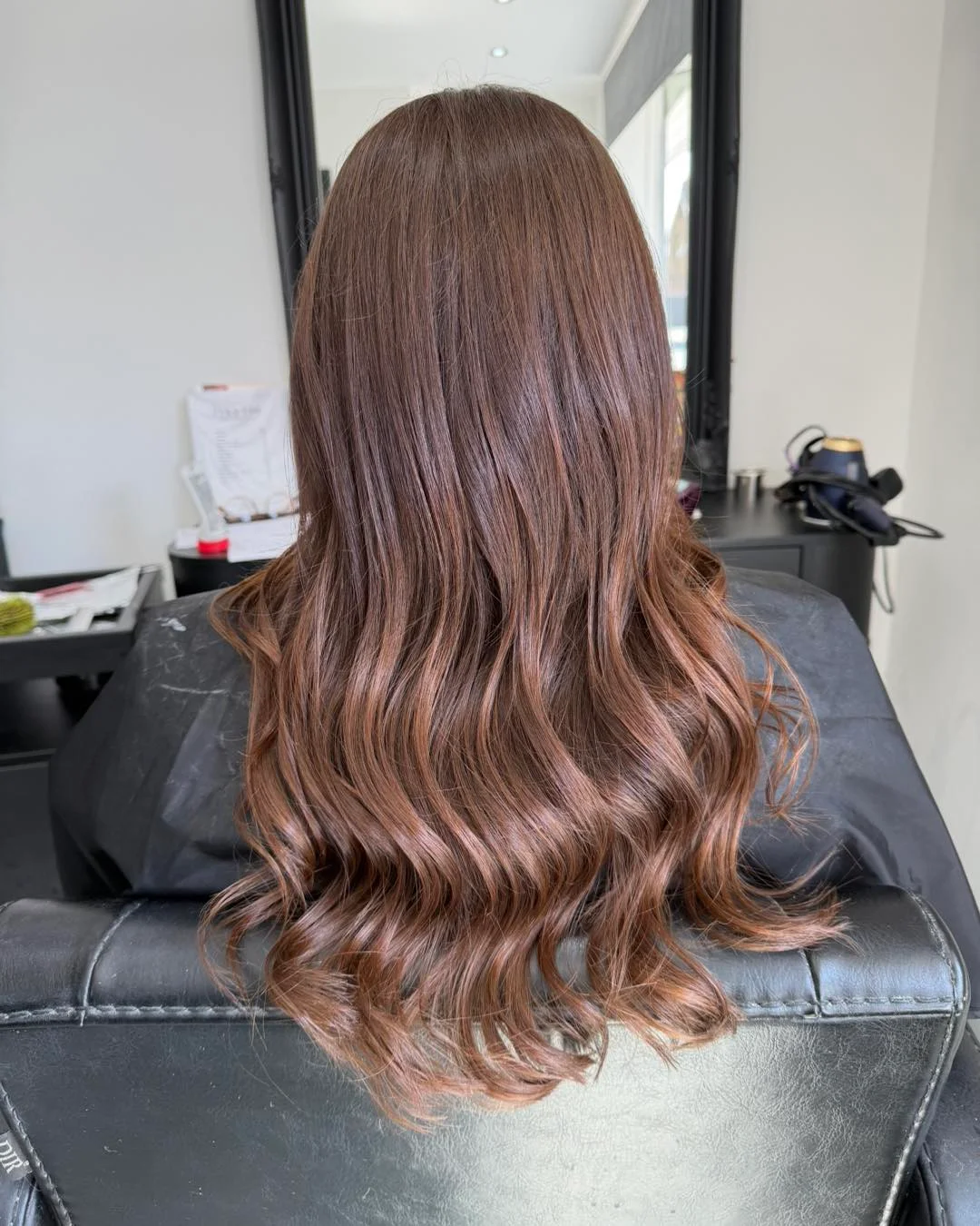 fall brown hair color ideas 2026 Velvety Mocha Brown With Soft Caramel Ribbons