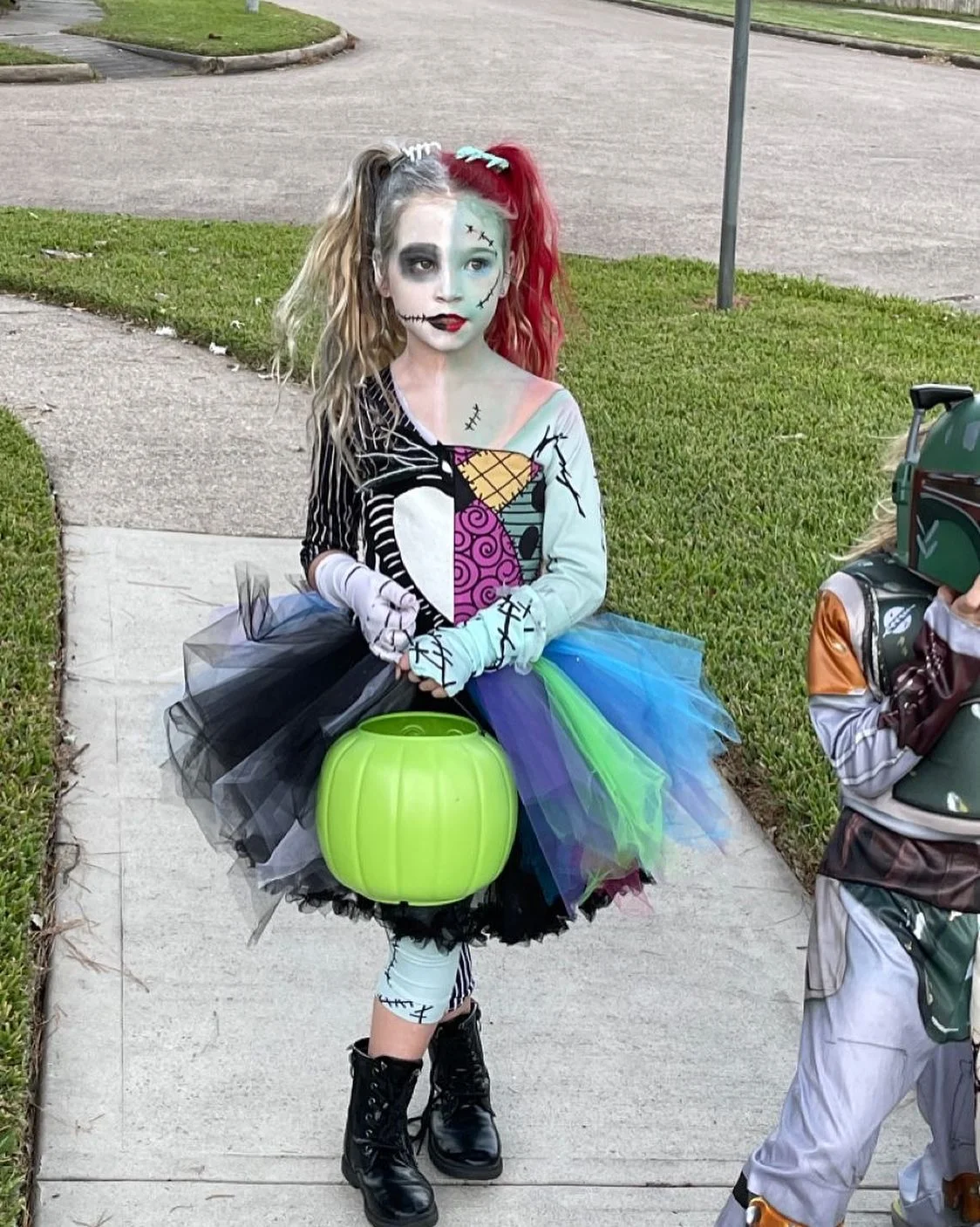 halloween costume for kids 2026 Colorful Patchwork Doll With Playful Drama