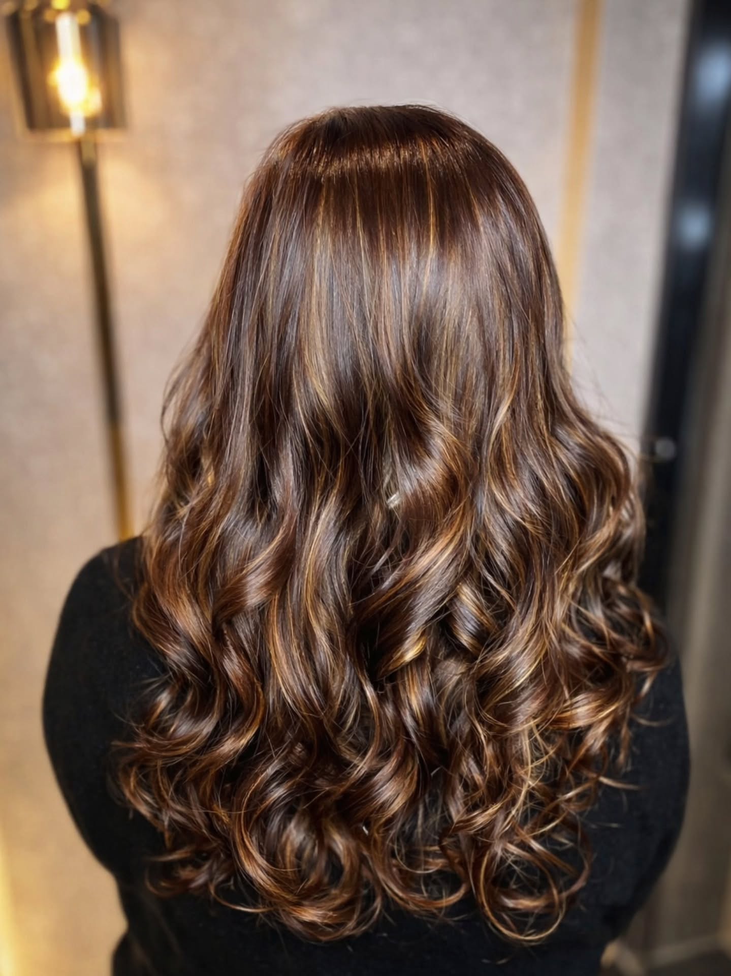 september hair color trends 2026 Soft Mocha Brown With Rosy Beige Dimension