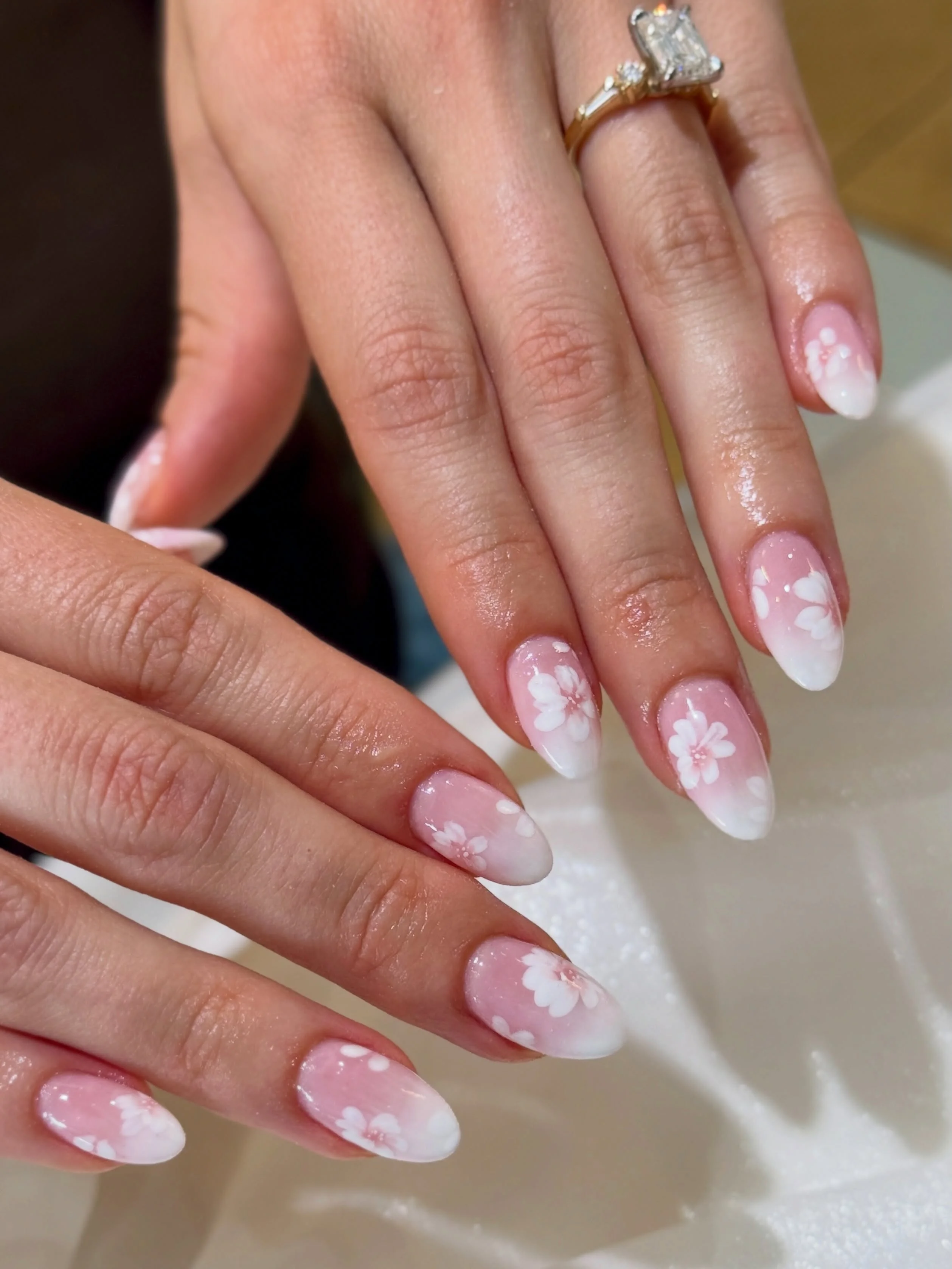 fall wedding nails 2026 Dreamy Blush Ombre Blossoms For A Romantic Fall Wedding