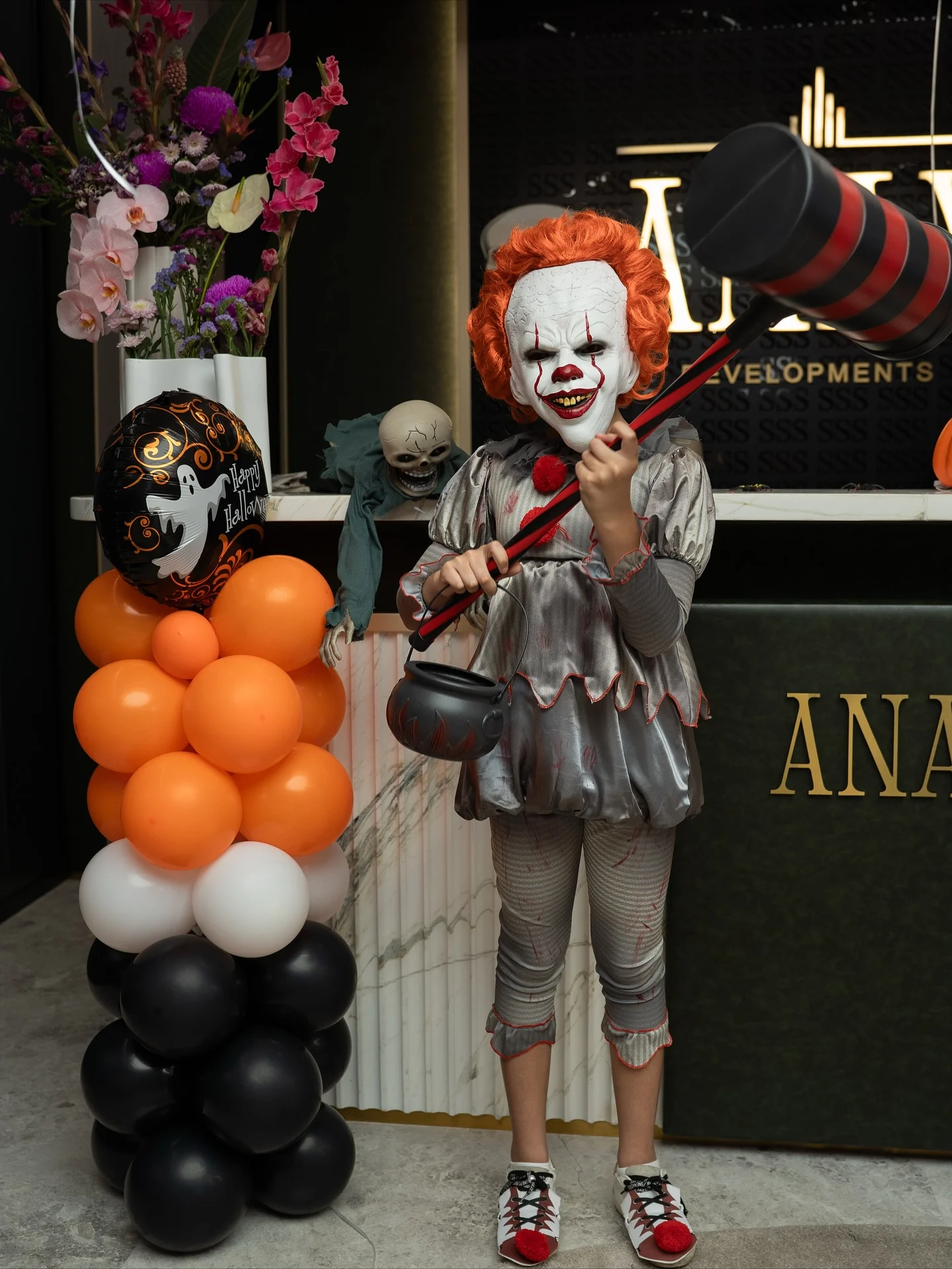 halloween costume for kids 2026 Playful Pennywise-Inspired Clown