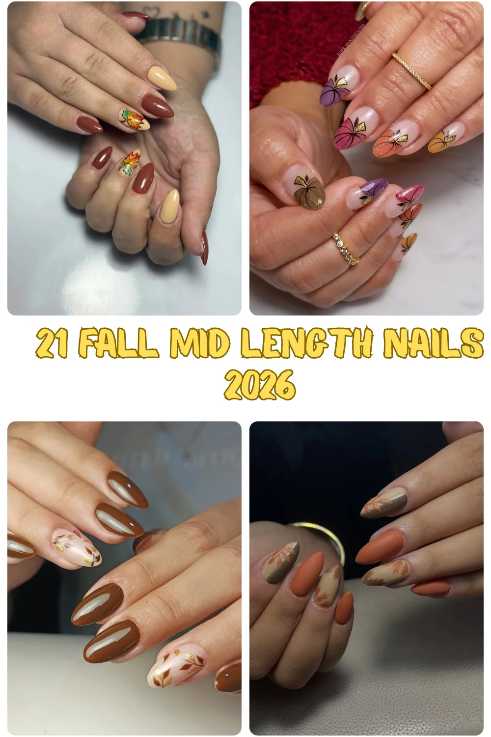 21 Fall Mid Length Nails 2026: Chic Ideas for the Perfect Autumn Manicure