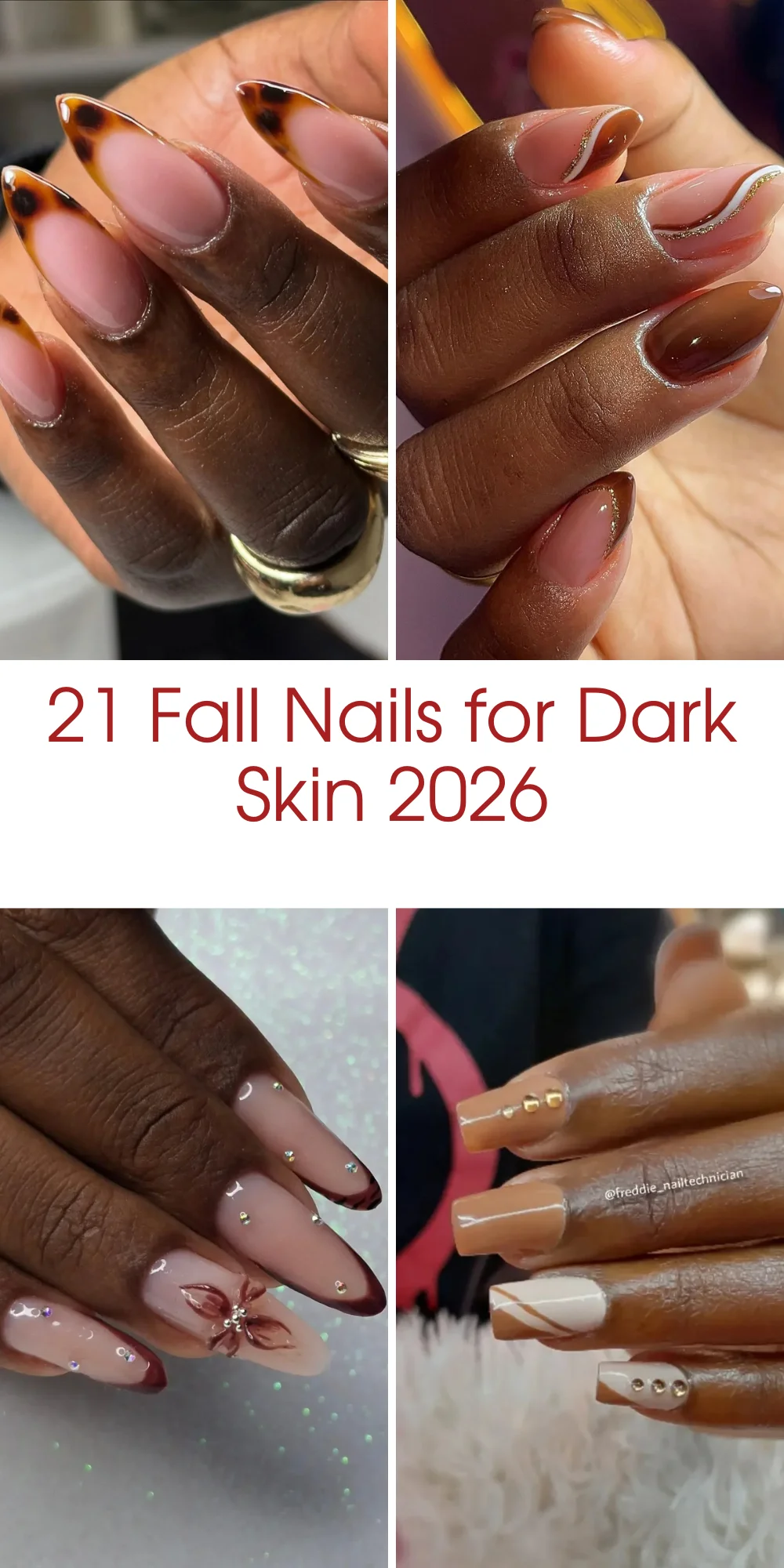 21 Fall Nails for Dark Skin 2026: Elegant Autumn Manicure Ideas You'll Want to Copy