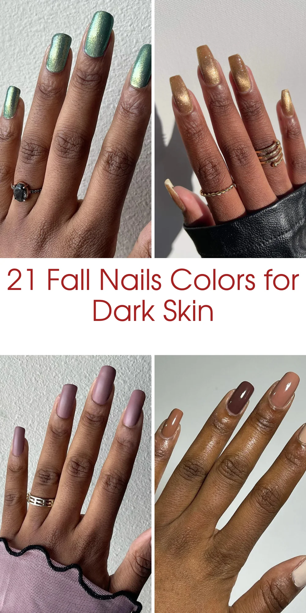21 Fall Nails Colors For Dark Skin: 2026 Manicure Ideas